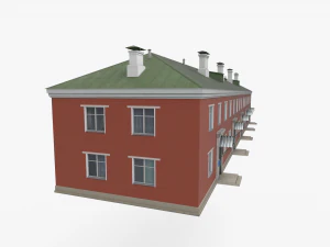 Two-storey residential house 3D Model