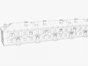 Two-storey residential house 3D Model