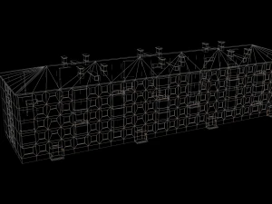 Russian Soviet brick house 3D Model