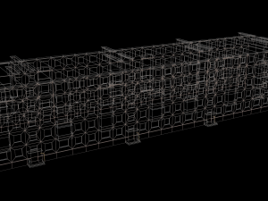 Russian Soviet brick house 2 3D Model