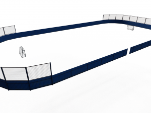 Street hockey arena 3D Model