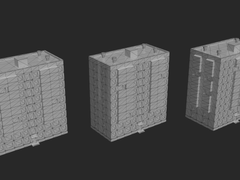 Russian panel houses Model 3D