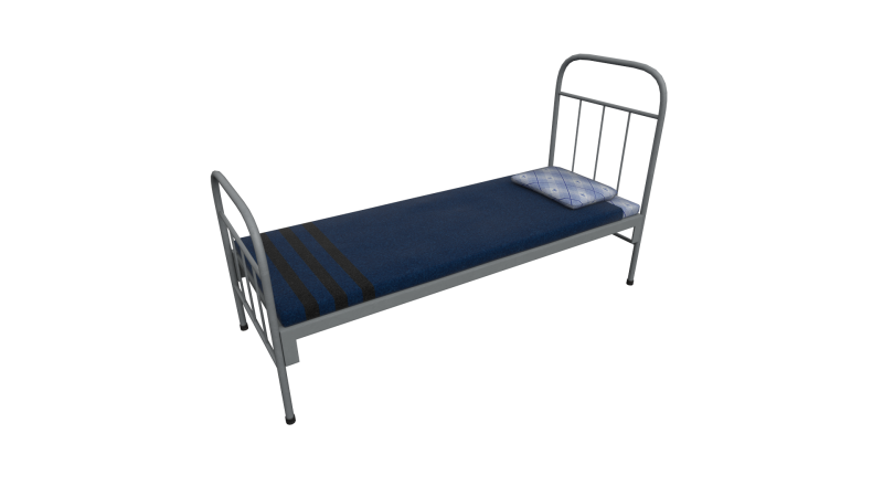 Army bed 3D-Modell .c4d .max .obj .3ds .fbx .stl .blend 