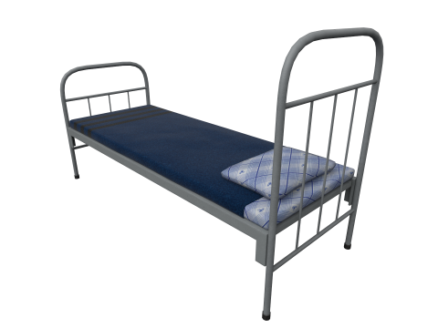 Army bed 3D-Modell