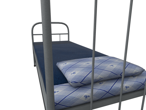Army bed 3D-Modell