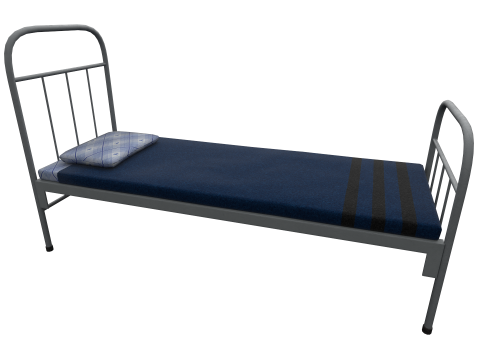 Army bed 3D-Modell