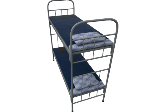 Army bed 3D 模型