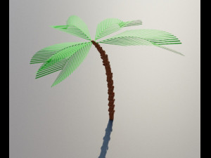 Beach palm tree Modelo 3D