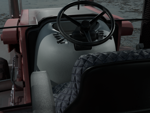 Crane truck PBR 4k Low-poly 3D Model