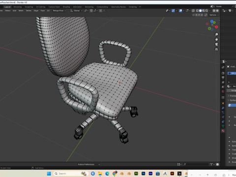 Office chairs PBR 4k clean and dirty Low-poly Modelo 3D