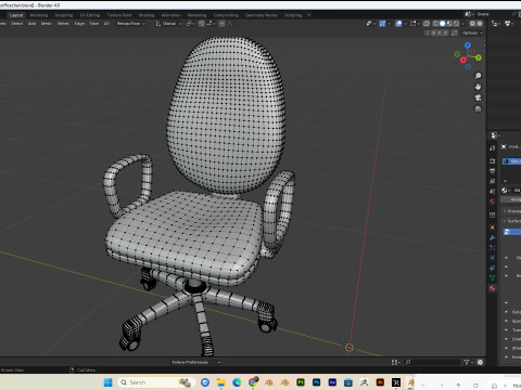 Office chairs PBR 4k clean and dirty Low-poly Modelo 3D