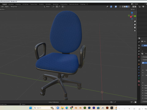Office chairs PBR 4k clean and dirty Low-poly Modelo 3D
