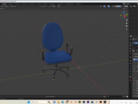 Office chairs PBR 4k clean and dirty Low-poly Modelo 3D