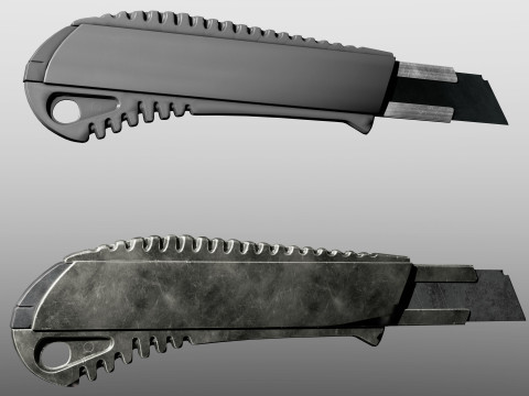 Box cutter pack PBR 4k Low-poly 3D 모델