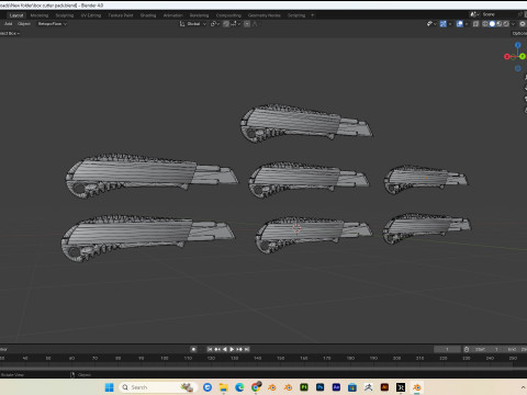 Box cutter pack PBR 4k Low-poly 3D 모델