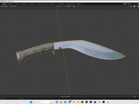 30 realistic knives pack PBR 4k Low-poly 3D-Modell