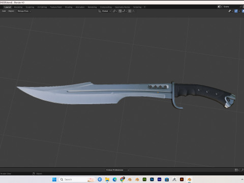 30 realistic knives pack PBR 4k Low-poly 3D-Modell