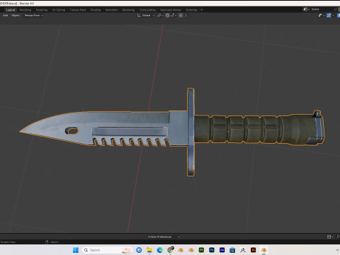 30 realistic knives pack PBR 4k Low-poly 3D-Modell