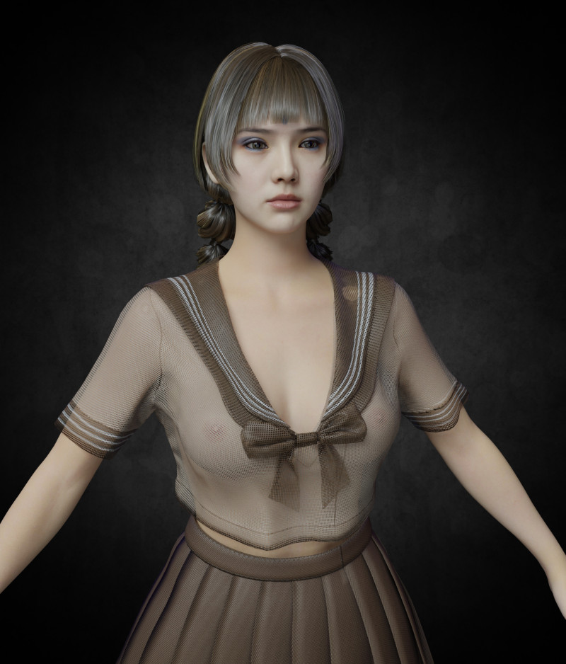 Female PBR 8k free 3Dモデル .c4d .max .obj .3ds .fbx .stl .blend 