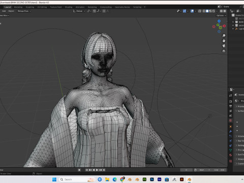 Female PBR 8k free 3Dモデル