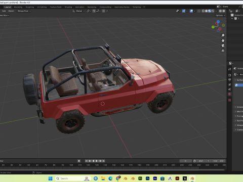 Sports car realistic PBR 4k Low-poly Model 3D