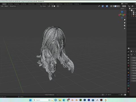 Asian women PBR 4k rigged high details 3D Model