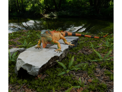 Realistic lizard PBR 8k Low-poly 3D Model