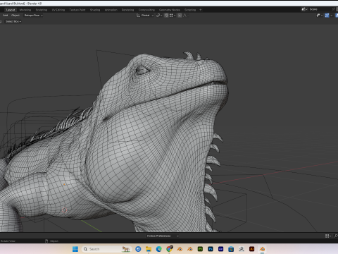 Realistic lizard PBR 8k Low-poly 3D Model