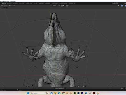 Realistic lizard PBR 8k Low-poly 3D Model