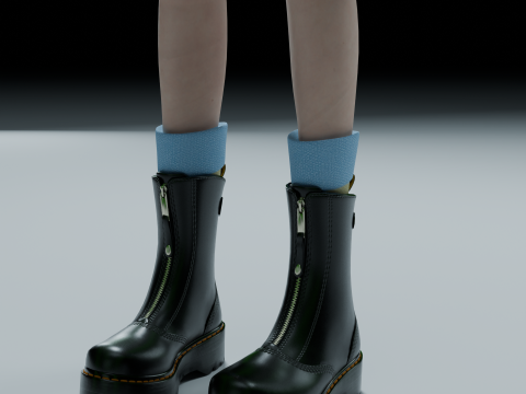 Cute girl stylized PBR Low-poly Modelo 3D