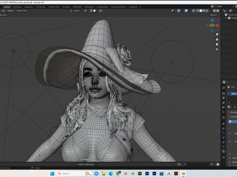 Asian chubby Women PBR 8k highdetails Low-poly 3D-Modell