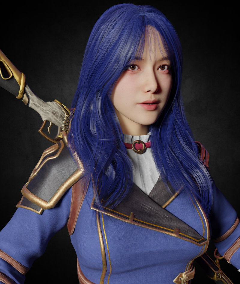 Caitlyn Arcane PBR 8k highdetails Low-poly Modelo 3D .c4d .max .obj .3ds .fbx .stl .blend