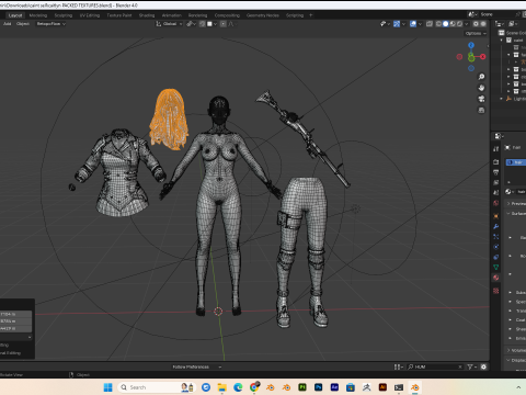 Caitlyn Arcane PBR 8k highdetails Low-poly Modelo 3D