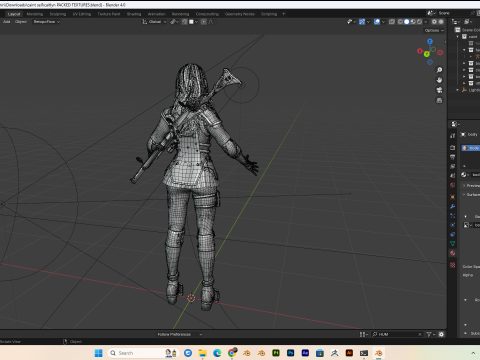 Caitlyn Arcane PBR 8k highdetails Low-poly Modelo 3D
