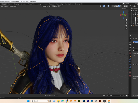 Caitlyn Arcane PBR 8k highdetails Low-poly Modelo 3D
