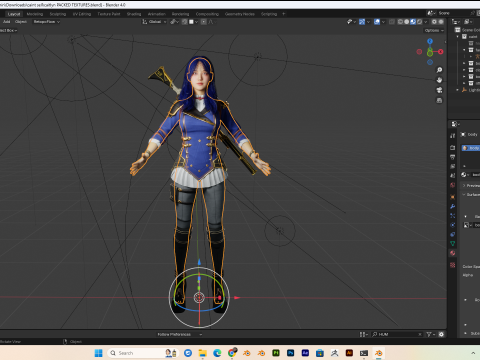 Caitlyn Arcane PBR 8k highdetails Low-poly Modelo 3D