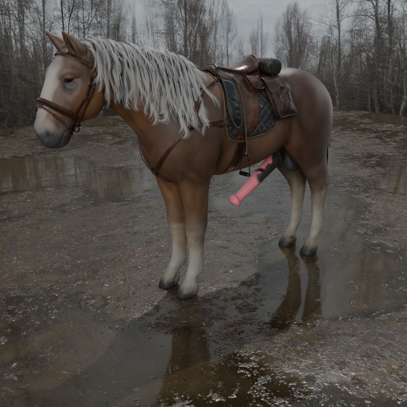 Horse PBR 4K Full Rigged Modelo 3D .c4d .max .obj .3ds .fbx .stl .blend
