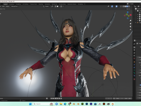 Female - Irelia Fanart PBR 8K Modello 3D