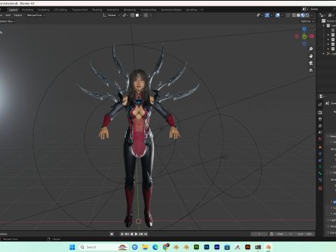 Female - Irelia Fanart PBR 8K Modello 3D