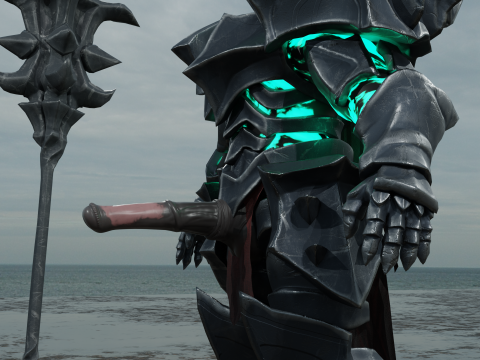 Dark knight fanart PBR 4k lowpoly 3D Model