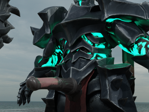 Dark knight fanart PBR 4k lowpoly 3D Model