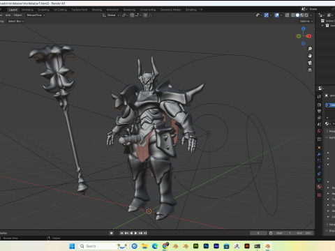 Dark knight fanart PBR 4k lowpoly 3D Model