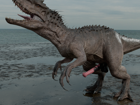 Dinosaur T-Rex PBR 4K Rigged Low-Poly 3D Model