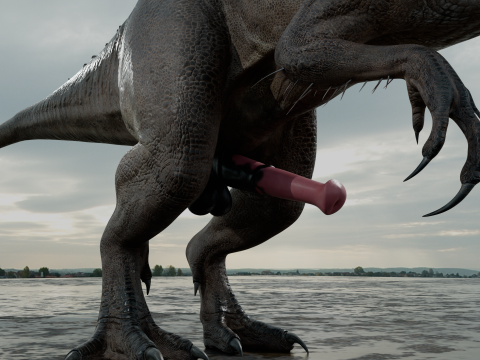Dinosaur T-Rex PBR 4K Rigged Low-Poly Modelo 3D