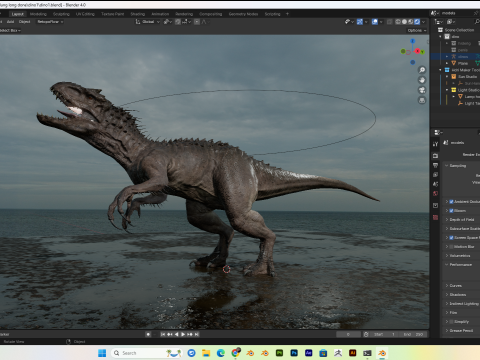 Dinosaur T-Rex PBR 4K Rigged Low-Poly Modelo 3D