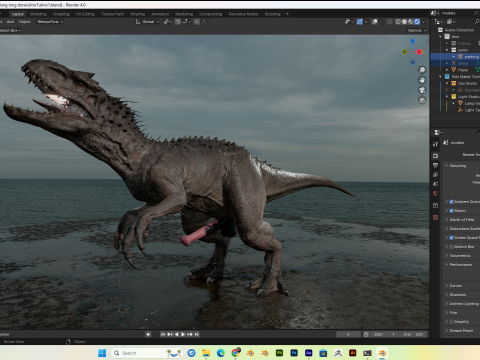Dinosaur T-Rex PBR 4K Rigged Low-Poly Modelo 3D
