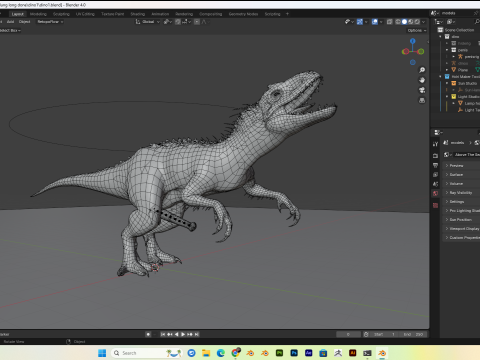 Dinosaur T-Rex PBR 4K Rigged Low-Poly Modelo 3D
