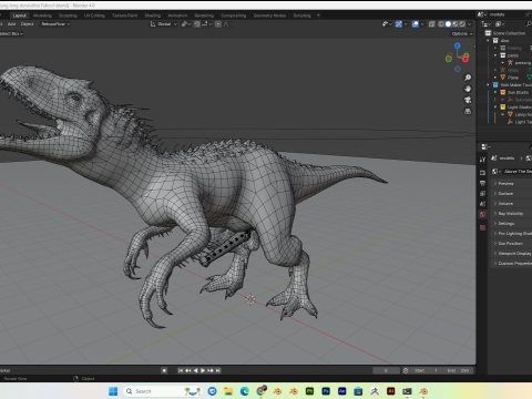 Dinosaur T-Rex PBR 4K Rigged Low-Poly Modelo 3D