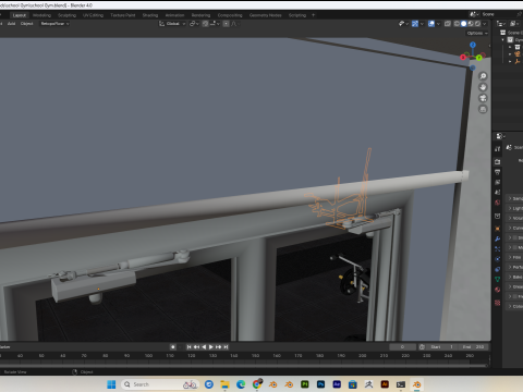 School Gym Scene Blender 40 Eevee and Cycles 3D-Modell