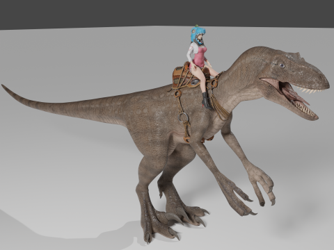 Dinosaur T-Rex PBR 8K High Details Rigged 3D Модель